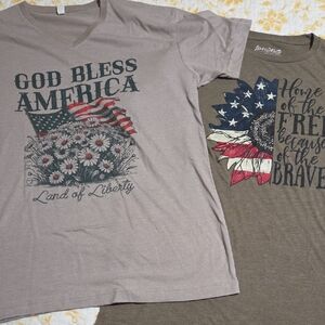 Patriotic Graphic Short Sleeve Tee Lg